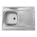 ALVEUS 1095618 - Konyhai mosogató CLASSIC 80x60 cm rozsdamentes acél/satén perem nélkül, átfordítható