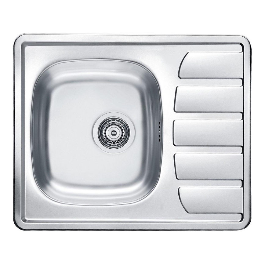 ALVEUS 1098940 - Mosogató ZOOM 61,5x50 cm satin, felső rögzítéshez