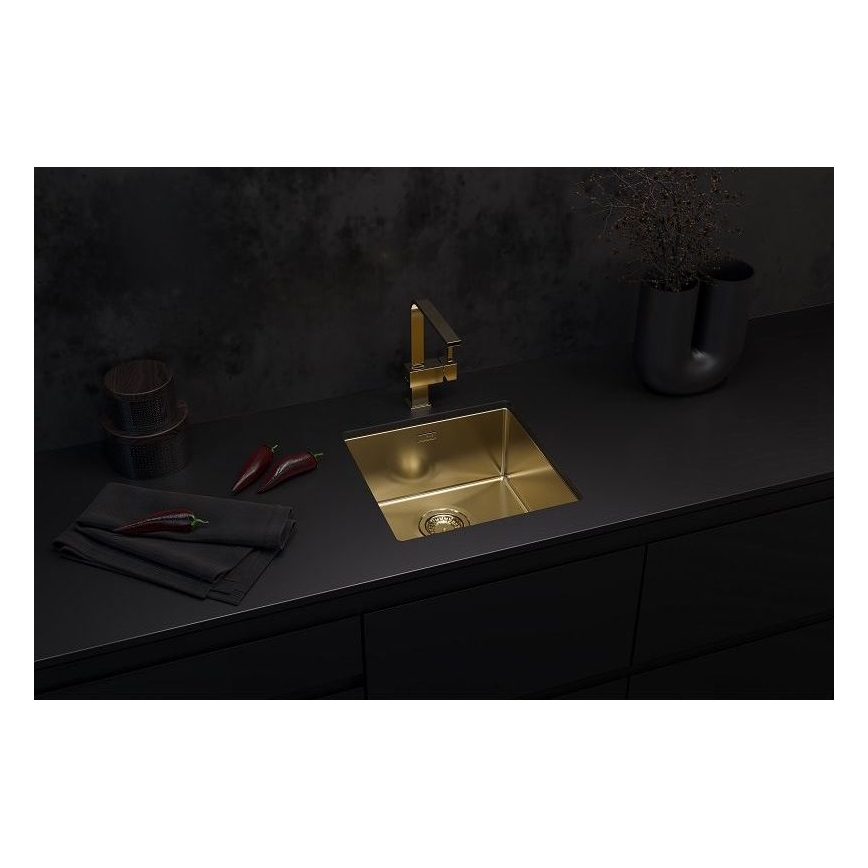 ALVEUS 1103319 - Mosogató QUADRIX 45x45 cm monarch arany