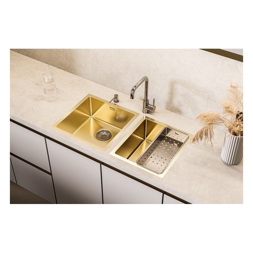 ALVEUS 1103319 - Mosogató QUADRIX 45x45 cm monarch arany