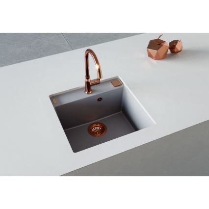 ALVEUS 1128395 - Mosogató FORMIC 52x51 cm gránit/fehér