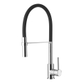 ALVEUS 1129024 - Mosogató csaptelep flexibilis kifolyóval ELIA 45 cm fényes króm/fekete