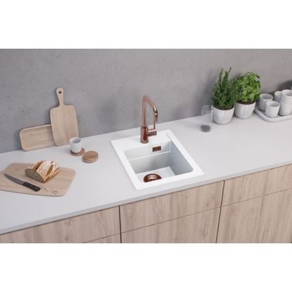 ALVEUS 1139079 - Mosogató ATROX 50x40 cm gránit/fehér