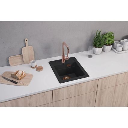 ALVEUS 1139771 - Mosogató ATROX 50x40 cm gránit/fekete