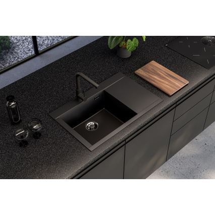 ALVEUS 1149303 - PURE konyhai mosogató 79x51,5 cm gránit/antracit