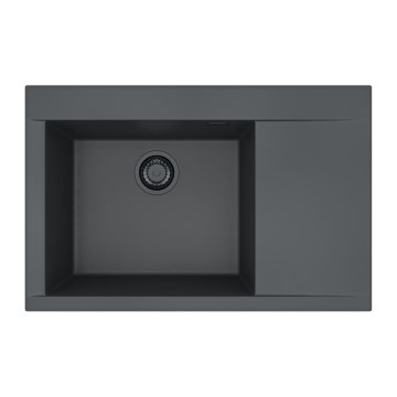 ALVEUS 1149305 - PURE konyhai mosogató 79x51,5 cm gránit/fekete