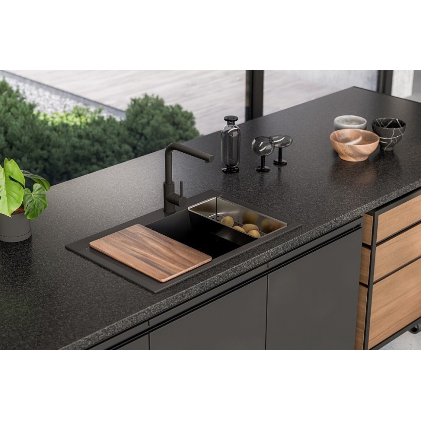 ALVEUS 1149503 - Konyhai mosogató PURE 79x51,5 cm gránit/fekete