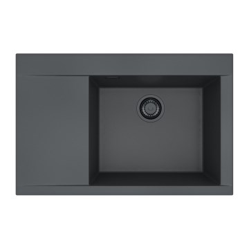 ALVEUS 1149504 - PURE konyhai mosogató 79x51,5 cm gránit/fekete