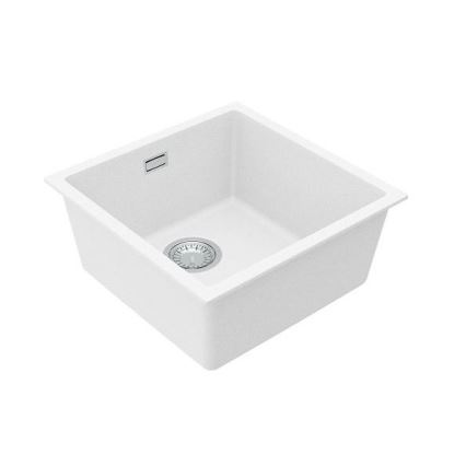 ALVEUS 1150044 - OMNI konyhai mosogató 45x45 cm gránit/fehér
