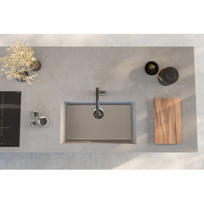 ALVEUS 1150058 - OMNI 75x45 cm konyhai mosogató gránit/fehér