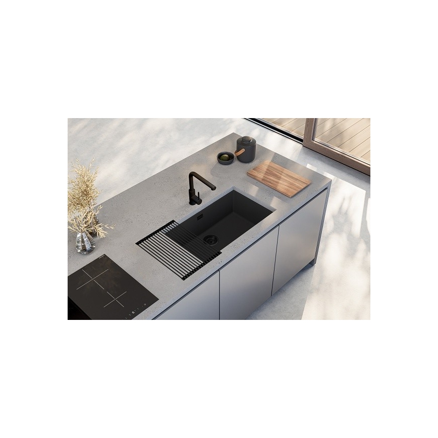 ALVEUS 1150064 - Konyhai mosogató OMNI 75x45 cm gránit/fekete