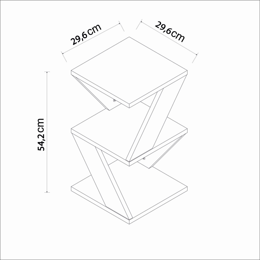 ALVINA polcok fekete