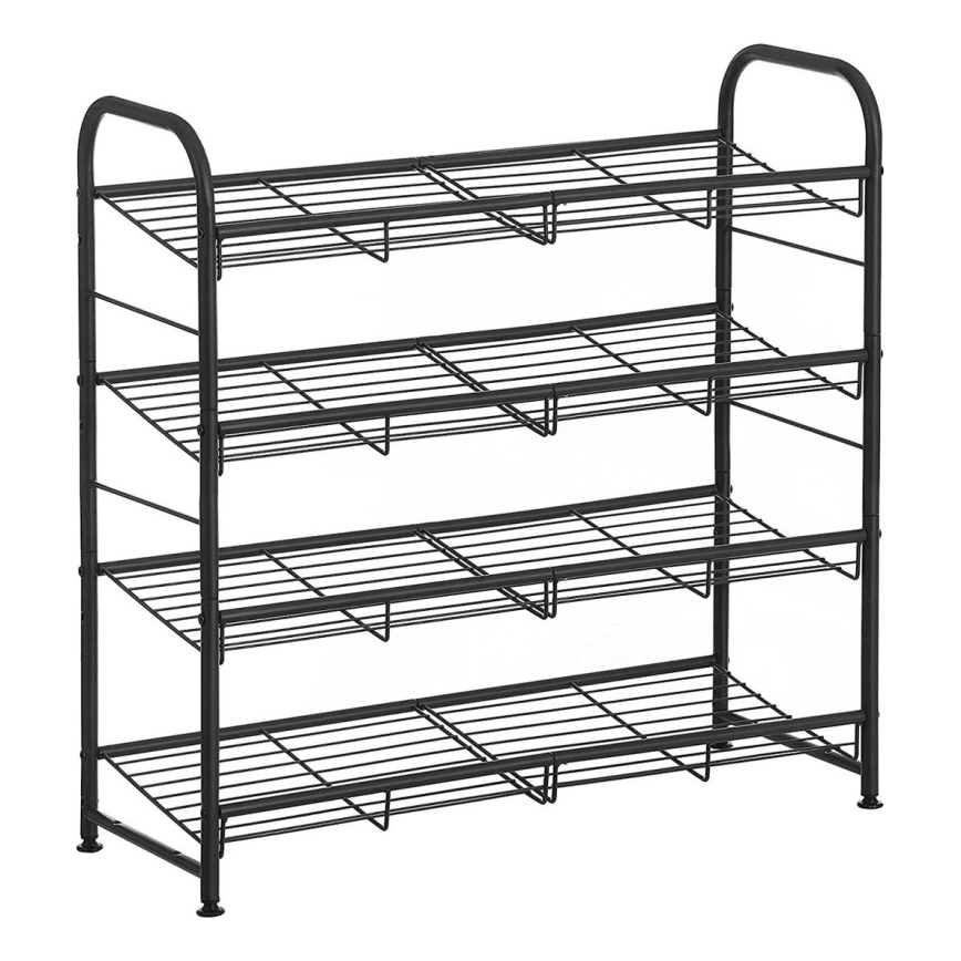 ALVORO cipőszekrény, fekete