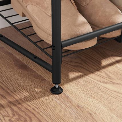 ALVORO cipőszekrény, fekete