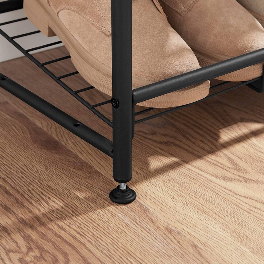 ALVORO cipőszekrény, fekete