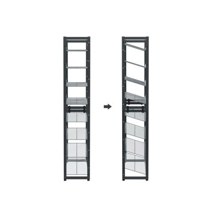 ALVORO cipőtároló szekrény, szürke