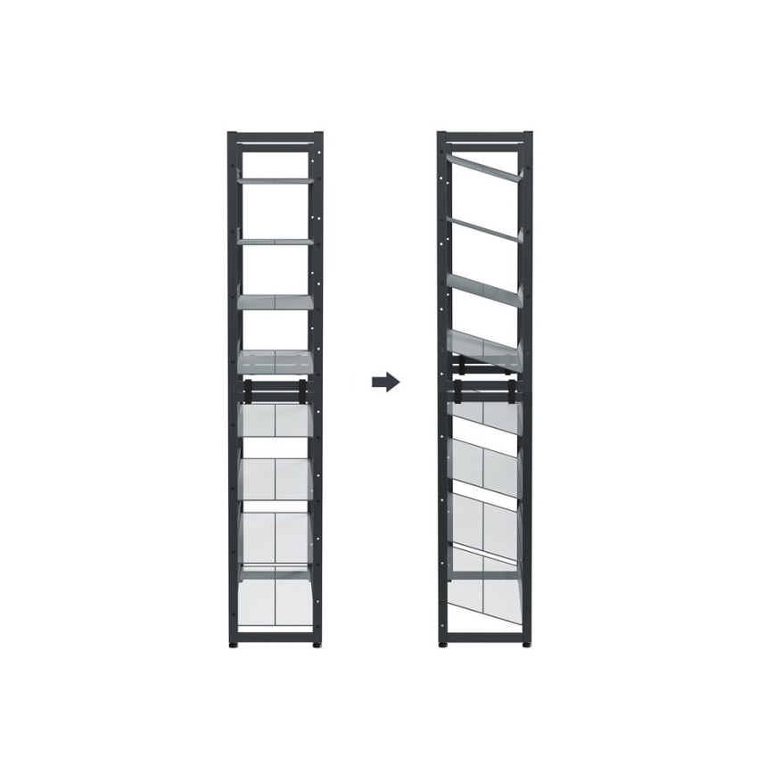 ALVORO cipőtároló szekrény, szürke