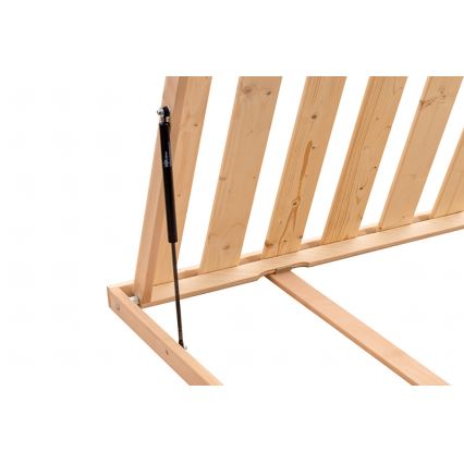 Ambiamo - Masszív léces ágykeret oldalsó felnyílással OSLO 90x200 cm