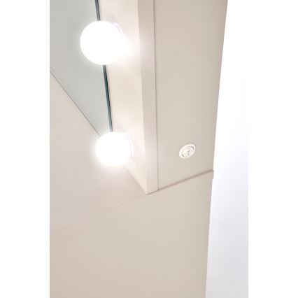 AMORIO sminkasztal 120x55 cm kasmír