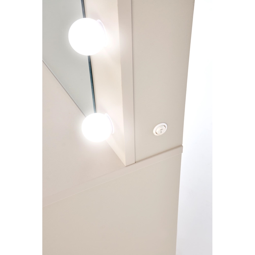 AMORIO sminkasztal 120x55 cm kasmír