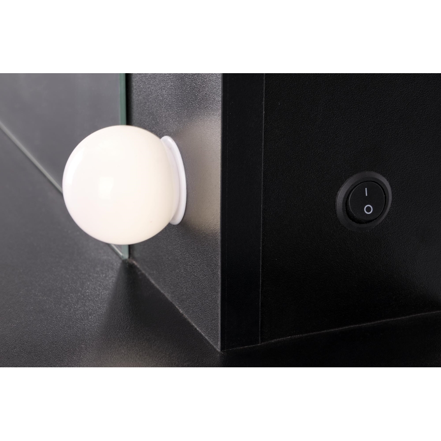 AMORIO sminkasztal fekete