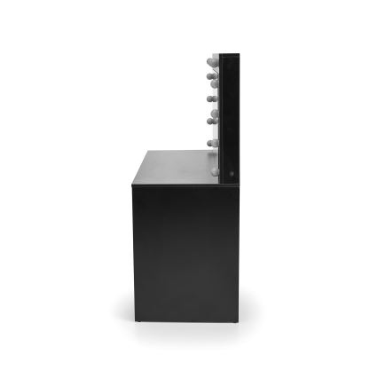 AMORIO sminkasztal fekete