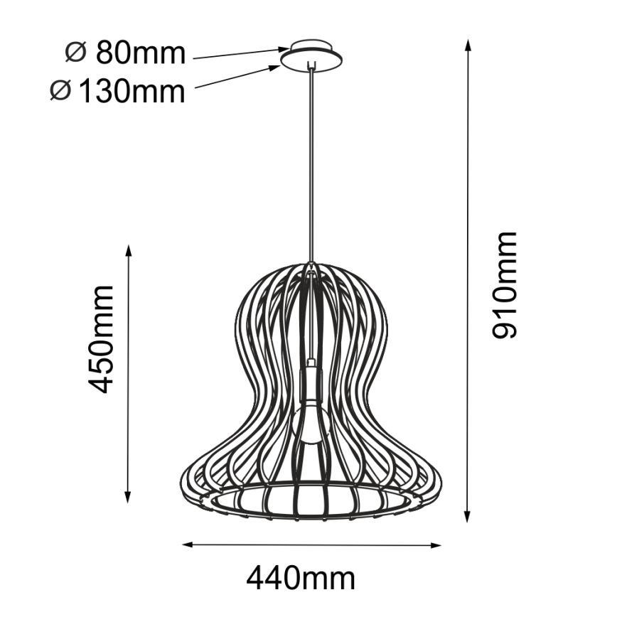 Amplex - Kábeles függeszték 1xE27/20W/230V bézs