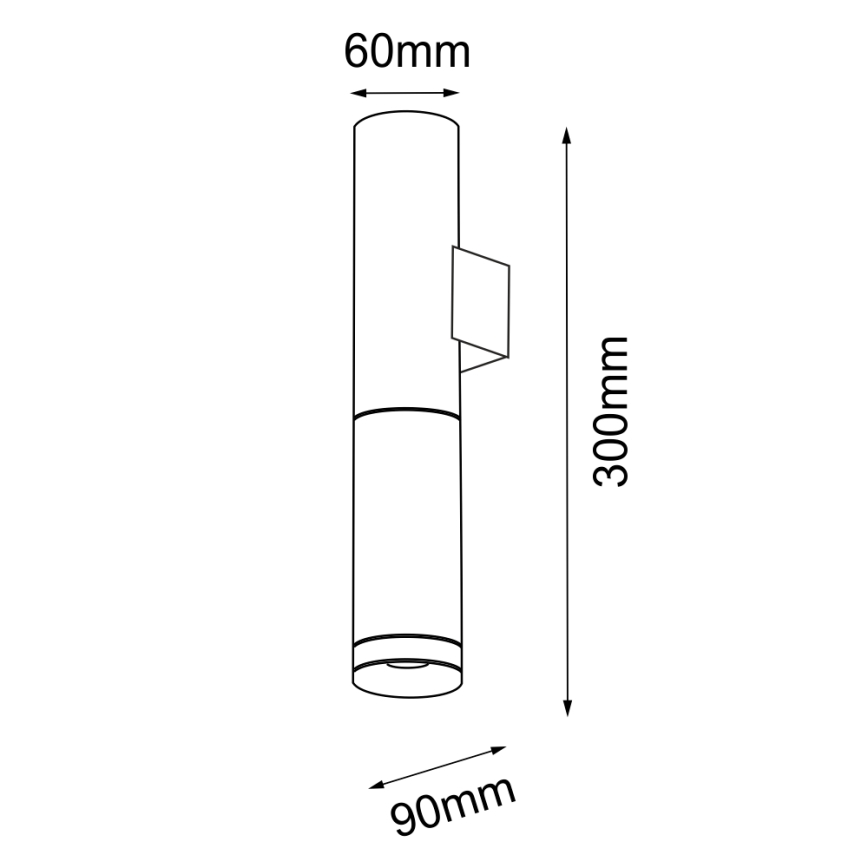 Amplex - Fali lámpa 1xGU10/15W/230V