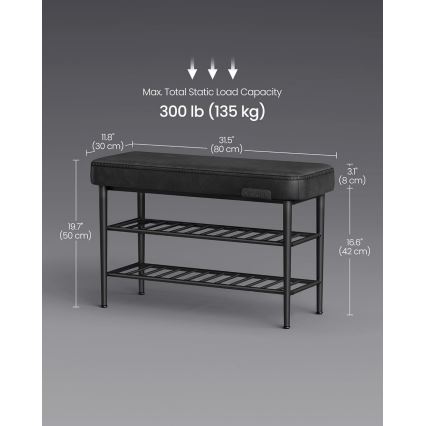 ANDOR cipőtartó fekete