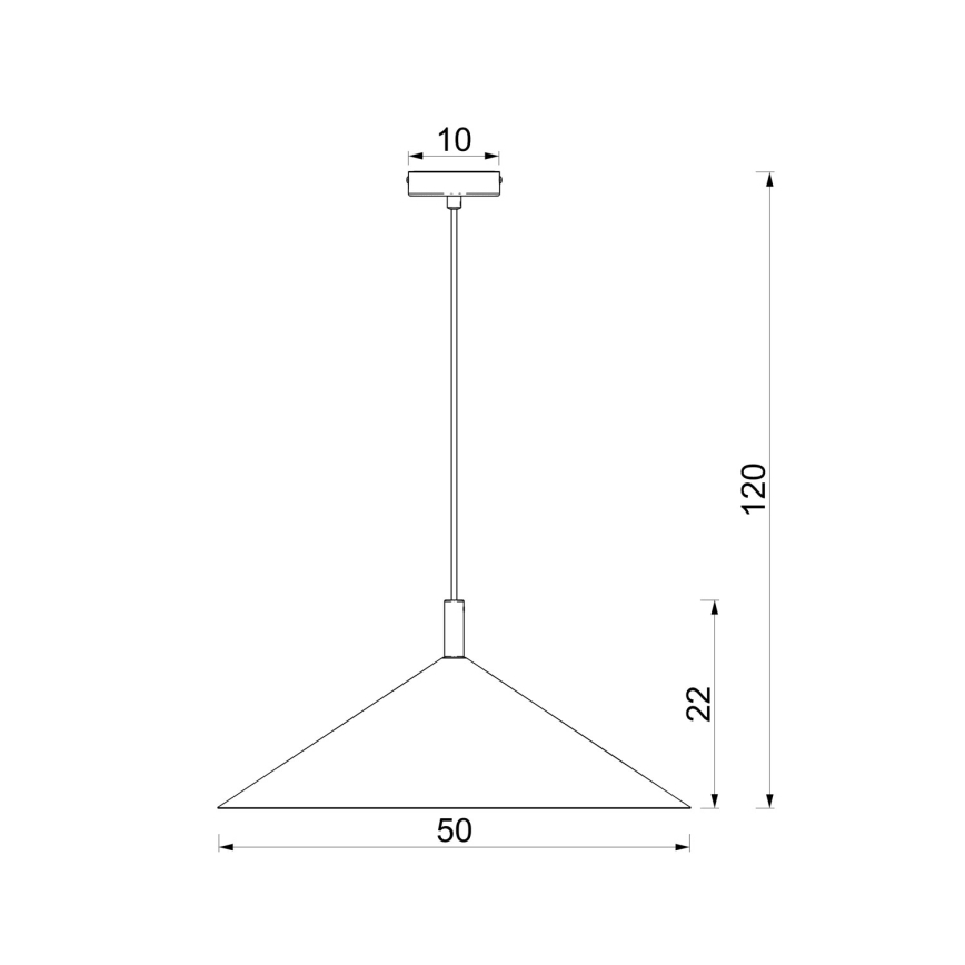 ANEGA csillár kábelen 1xGX53/15W/230V, átm. 50 cm, bézs