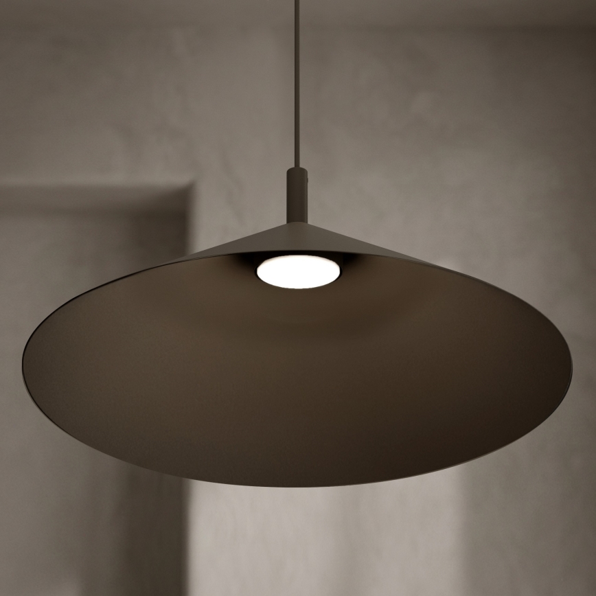 ANEGA zsinóros függőlámpa 1xGX53/15W/230V Ø 50 cm barna