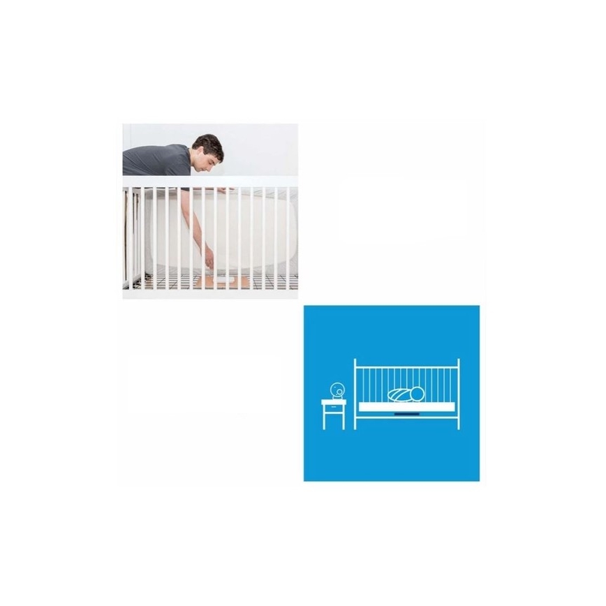 Angelcare - Légzésfigyelő készlet 16x16 cm + audio bébiőr USB