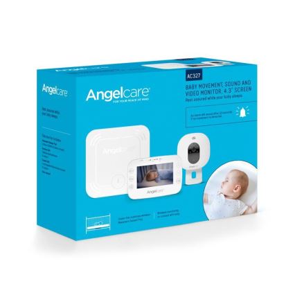 Angelcare - Légzésfigyelő készlet 16x16 cm + videó bébiőr USB