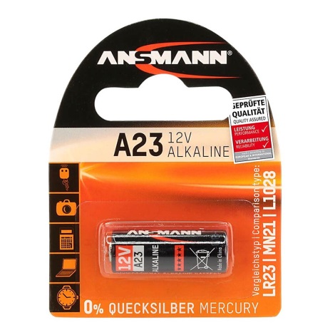 Ansmann 04678 - A 23 - Alkáli elem A23/LR23/LRV08, 12V
