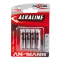 Ansmann 09630 LR03 AAA RED - 4db  - alkáli elem 1,5V