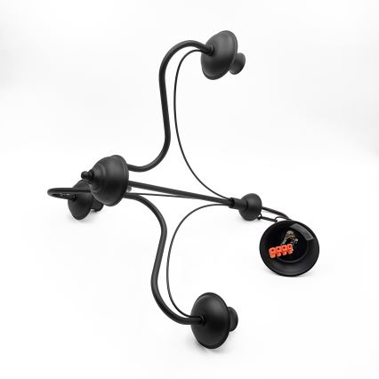 ANTON láncos csillár 3xE14/15W/230V fekete