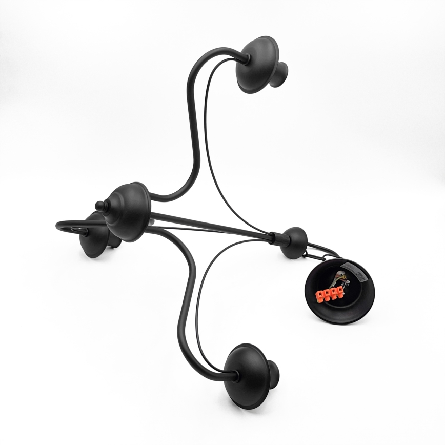 ANTON láncos csillár 3xE14/15W/230V fekete