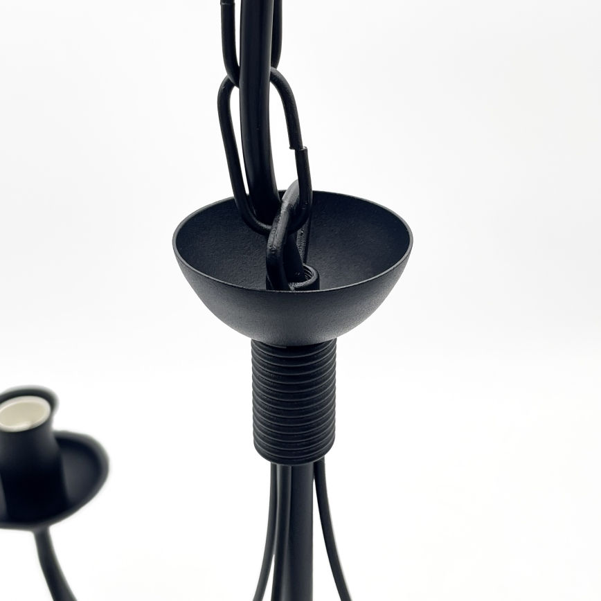 ANTON láncos csillár 3xE14/15W/230V fekete