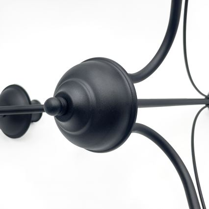 ANTON láncos csillár 3xE14/15W/230V fekete