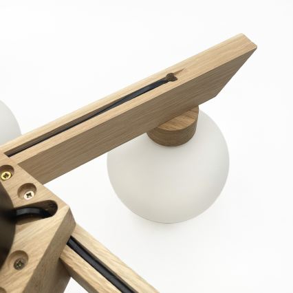 ANTONIO felületre szerelt csillár 5xG9/5W/230V tölgy/fehér