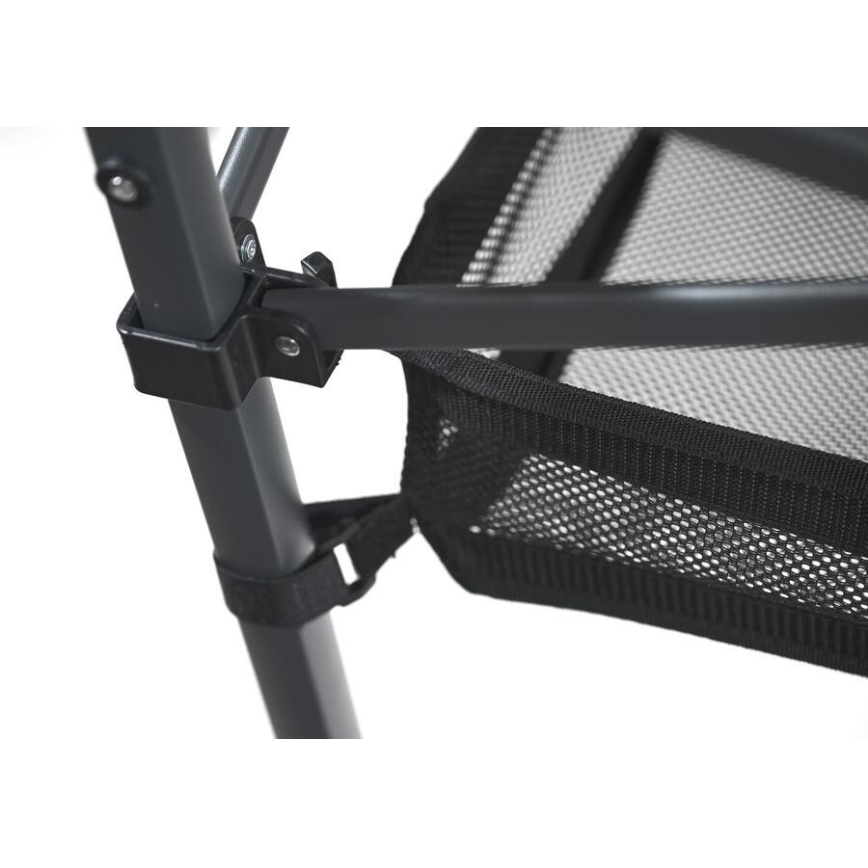 Antracit színű összecsukható kempingasztal 118x70 cm