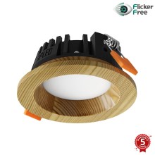 APLED - LED Beépíthető lámpa RONDO WOODLINE LED/3W/230V 3000K átm. 9 cm fenyő tömör fa