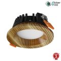 APLED - LED Beépíthető lámpa RONDO WOODLINE LED/3W/230V 3000K átm. 9 cm kőris tömör fa