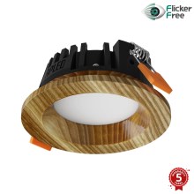 APLED - LED Beépíthető lámpa RONDO WOODLINE LED/3W/230V 4000K átm. 9 cm kőris tömör fa