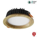 APLED - LED Beépíthető lámpa RONDO WOODLINE LED/6W/230V 3000K átm. 15 cm fenyő tömör fa