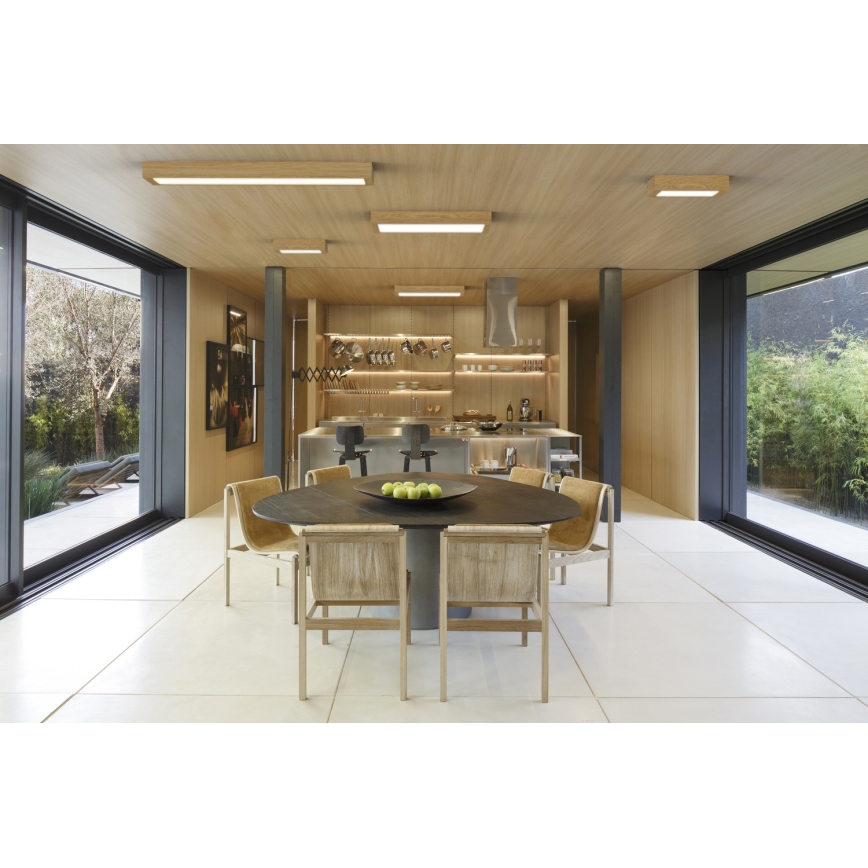 APLED - LED Felületre szerelhető panel QUADRA LED/40W/230V tölgy