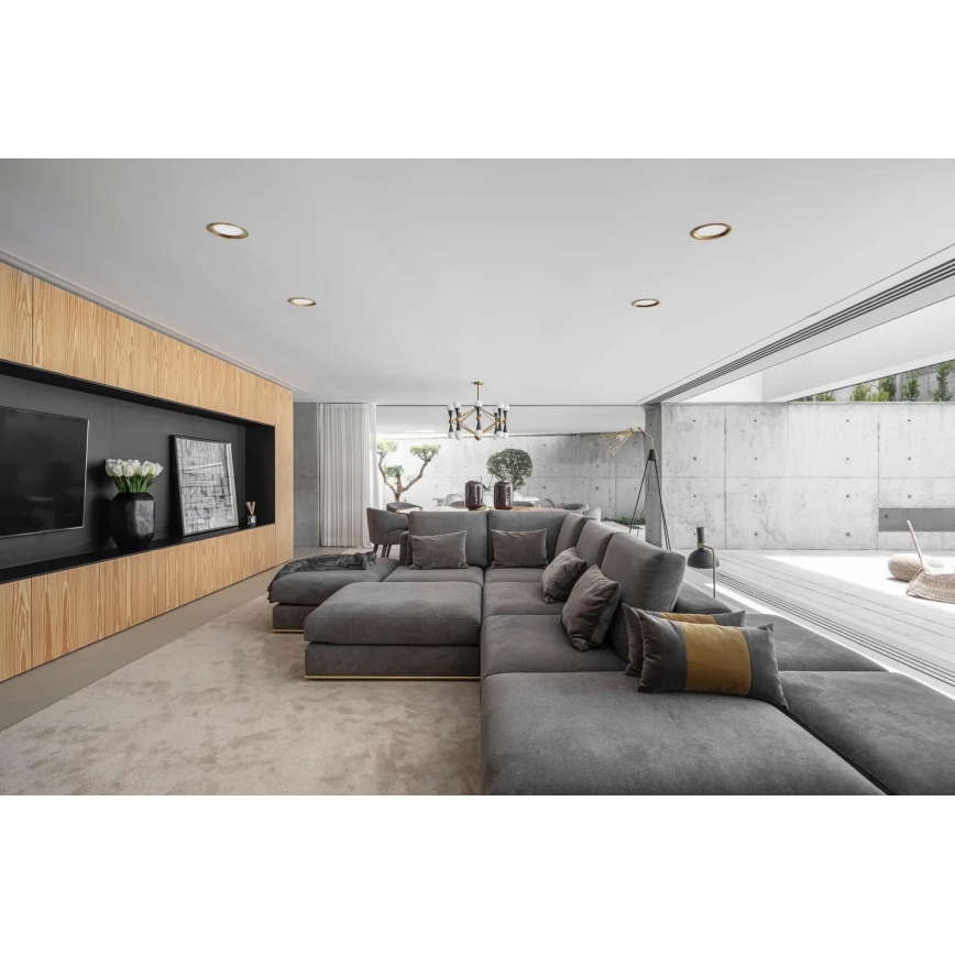 APLED - LED Beépíthető lámpa RONDO WOODLINE LED/12W/230V 4000K átm. 20 cm kőris tömör fa