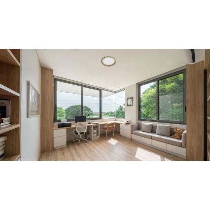 APLED - LED Beépíthető lámpa RONDO WOODLINE LED/18W/230V 3000K átm. 26 cm fenyő tömör fa