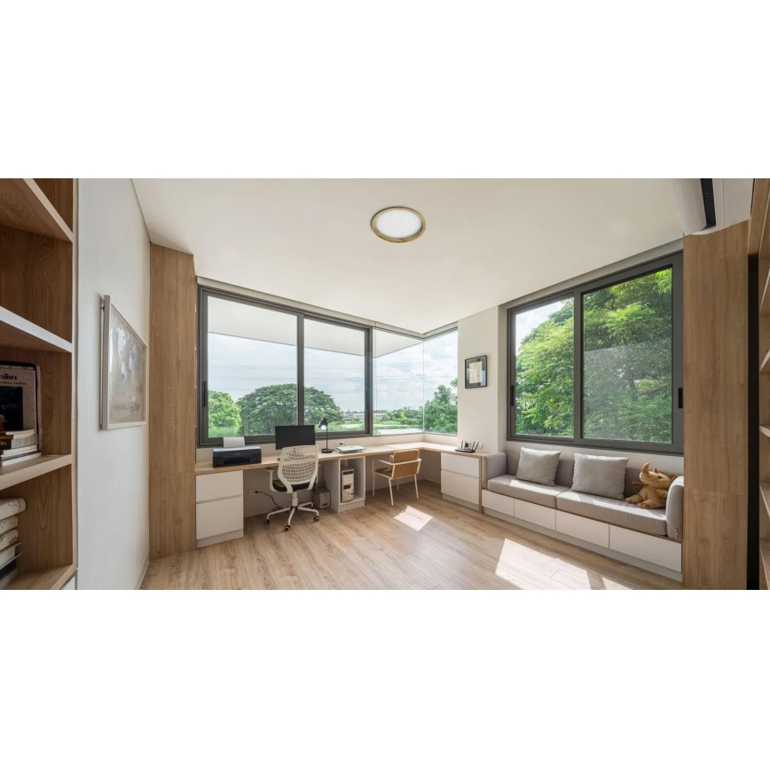 APLED - LED Beépíthető lámpa RONDO WOODLINE LED/18W/230V 3000K átm. 26 cm fenyő tömör fa