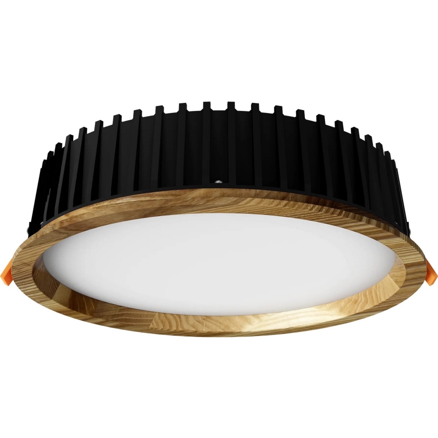 APLED - LED Beépíthető lámpa RONDO WOODLINE LED/18W/230V 3000K átm. 26 cm kőris tömör fa